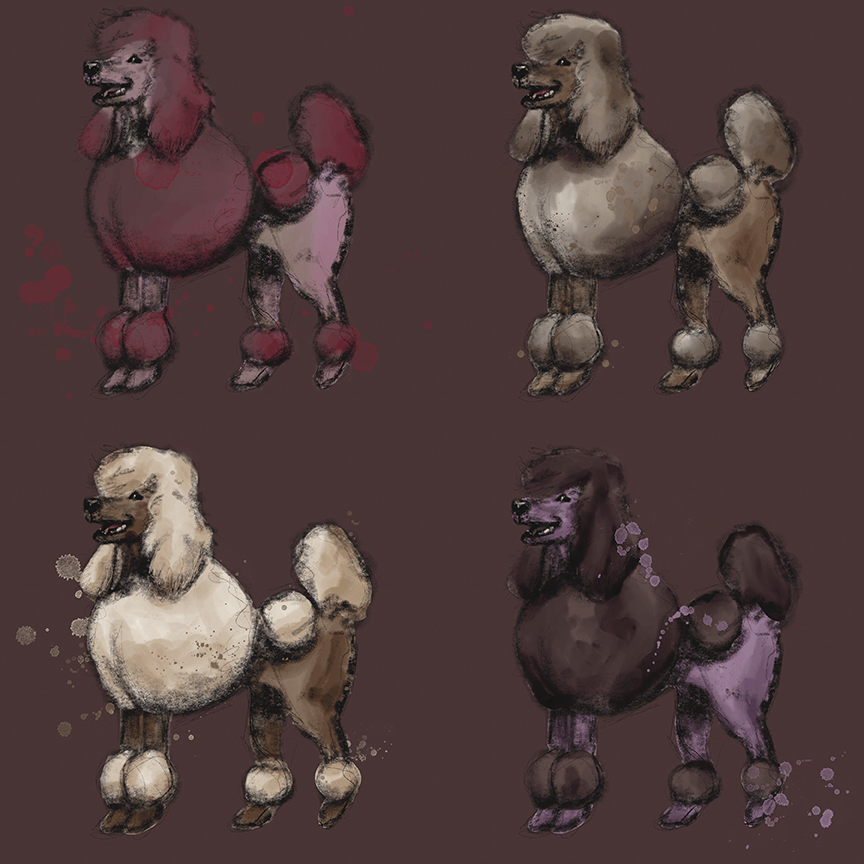 Poodle Doodle Collection- Individual - Turkey Trail Treasures